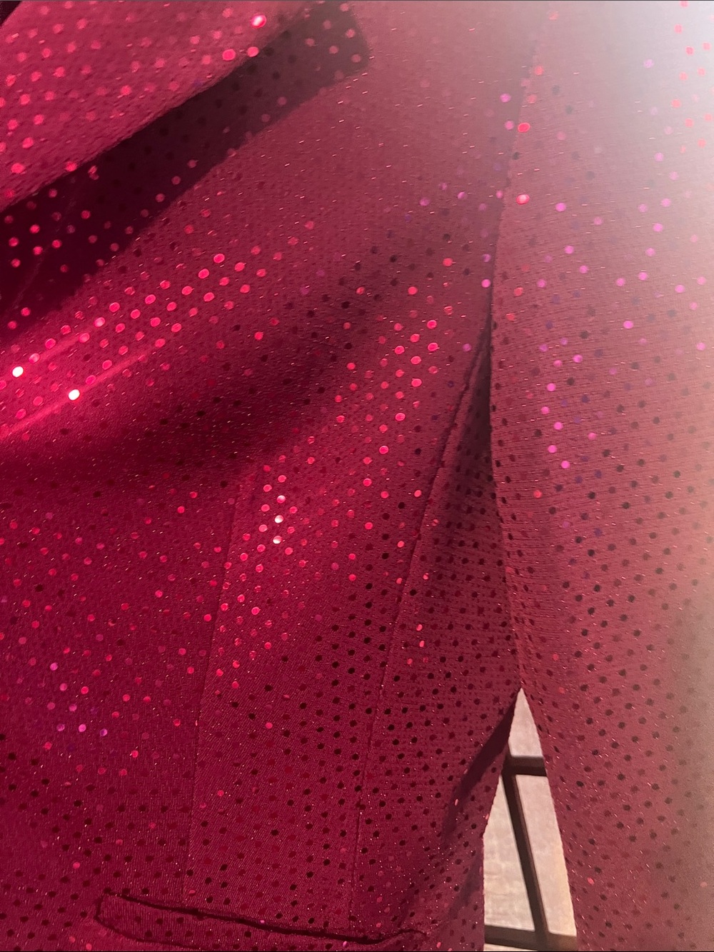 Sparkle Red Sequin Pencil Skirt